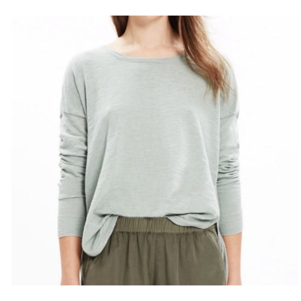 Madewell Clearweather Dusty Mint Pullover Sweater S19